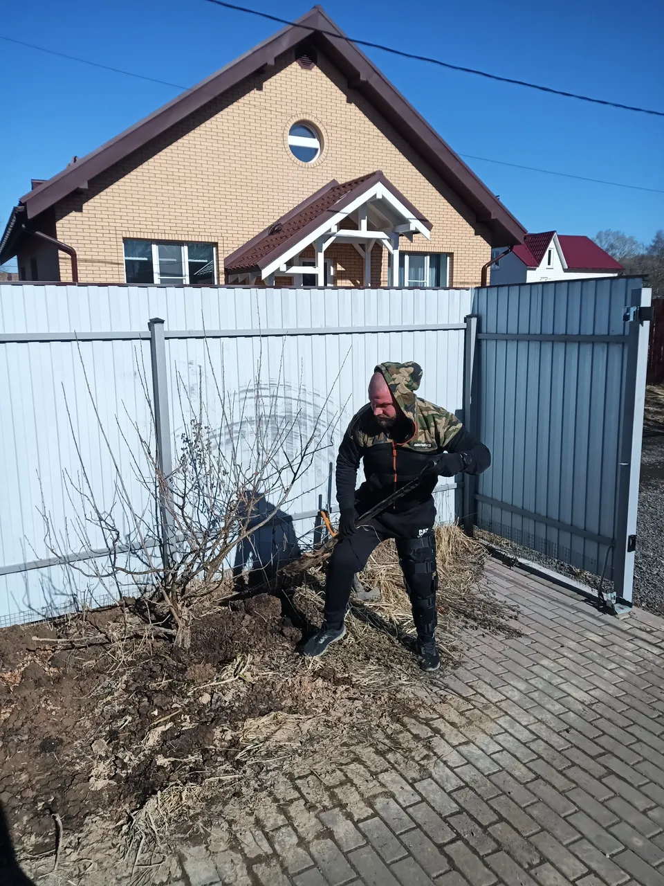 Весенняя очистка участка после зимы